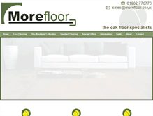 Tablet Screenshot of morefloor.co.uk